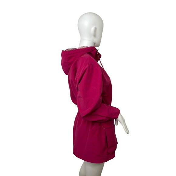 Northern Reflections Vintage Women’s Jacket S Hot Pink Hood Zip Snaps Pockets - Picture 4 of 16